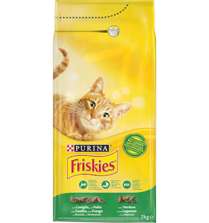 Purina Friskies Adult Xira Trofi ga Enilikes Gtes me Kouneli Kotopoulo Laxanika 2kg